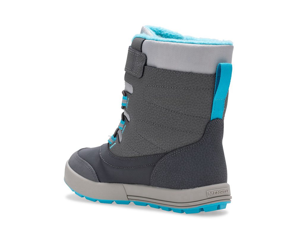 Merrell Boots Grey - Snow Storm Waterproof - Kids 16YVZRWFO